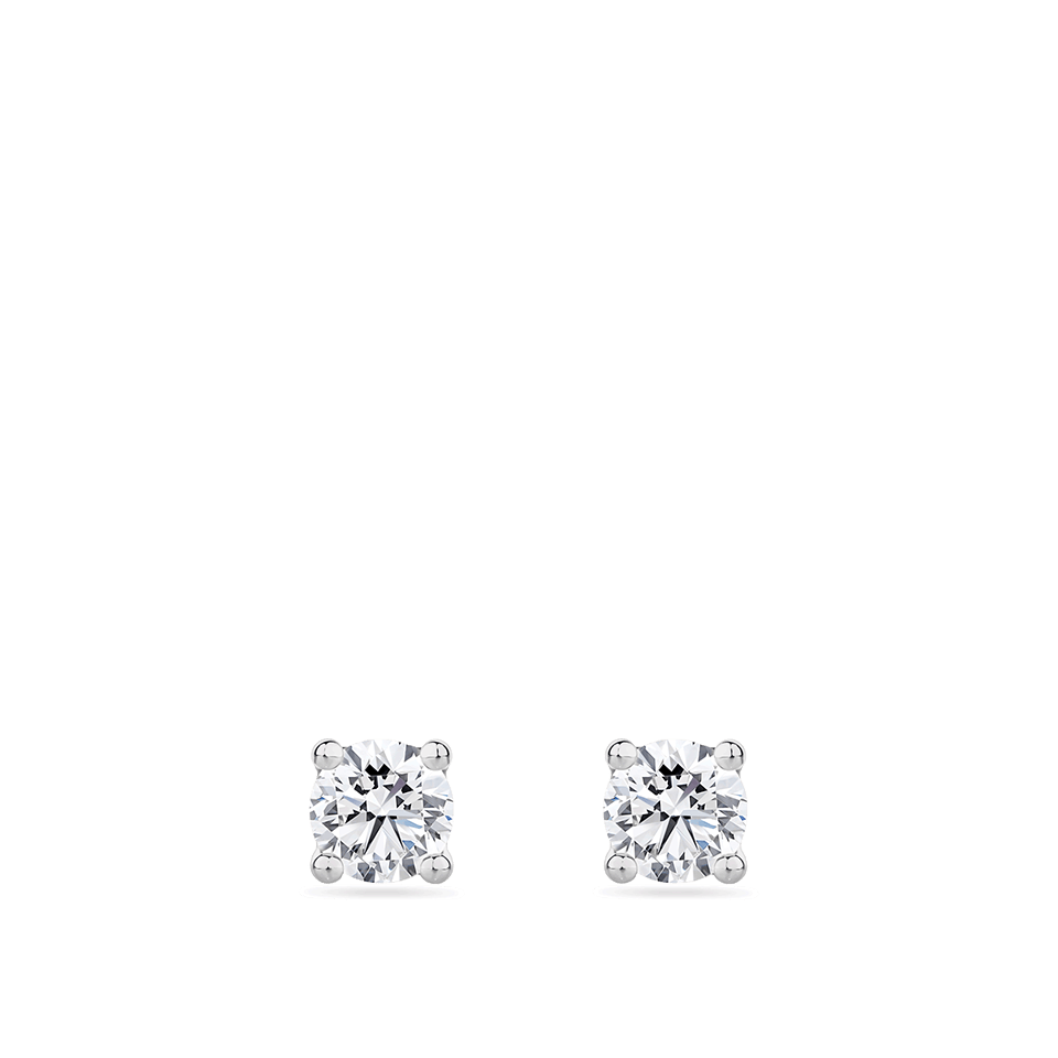 0.25 Carat Diamond Earrings in 18ct White Gold