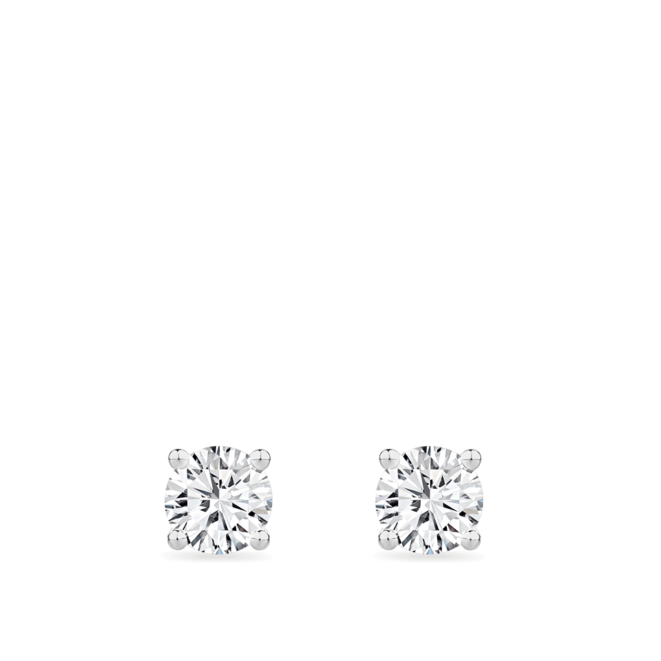 0.50 Carat Diamond Earrings in 18ct White Gold