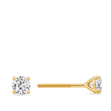 0.50 Carat Diamond Earrings in 18ct Yellow Gold