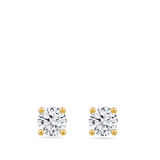 0.75 Carat Diamond Earrings in 18ct Yellow Gold