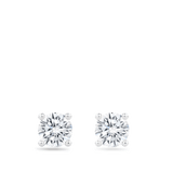 1.00 Carat Diamond Earrings in 18ct White Gold