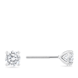 1.00 Carat Diamond Earrings in 18ct White Gold