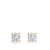 1.00 Carat Diamond Earrings in 18ct Yellow Gold