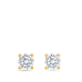 1.00 Carat Diamond Earrings in 18ct Yellow Gold