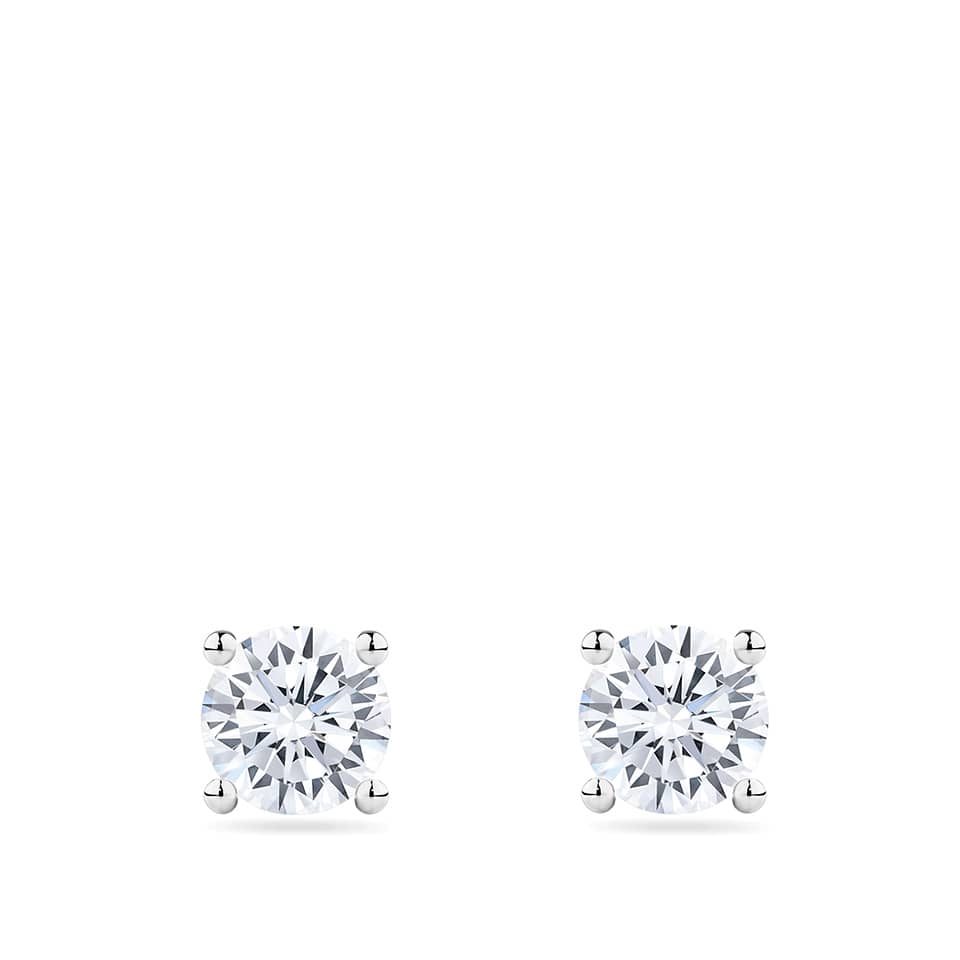 1.50 Carat Diamond Earrings in 18ct White Gold