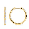 0.50 Carat Diamond Huggie Hoop Earrings in 18ct Yellow Gold