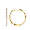 1.00 Carat Diamond Huggie Hoop Earrings in 18ct Yellow Gold
