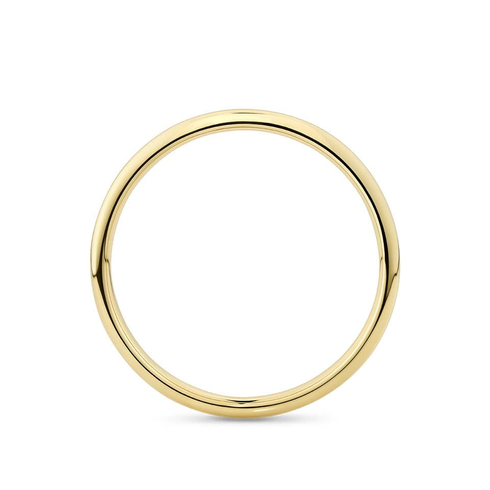 Contour Wedding Band in 18ct Yellow Gold