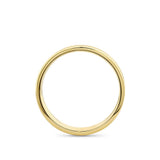 Flat Bevel Solid Wedding Band in 18ct Yellow Gold