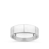 Flat Bevel Solid Wedding Band in 18ct White Gold – Hardy Brothers Jewellers