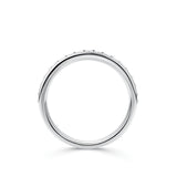 1.68 Carat Baguette and Round Brilliant Cut Diamond Ring in 18ct White Gold