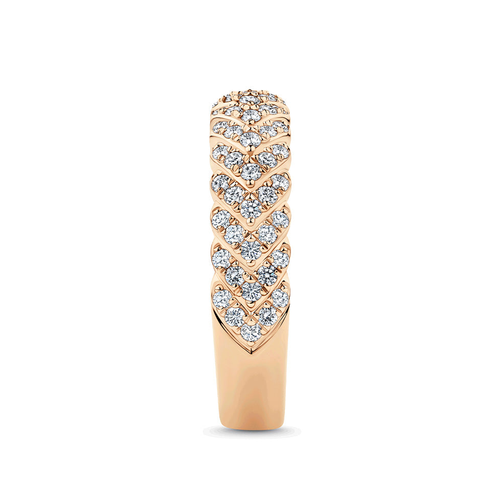0.63 Carat Diamond Vera Ring in 14ct Rose Gold