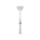Oval Cut Diamond Engagement Ring in 18ct White Gold