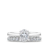 0.50 Carat Diamond Pave Wedding Band in 18ct White Gold