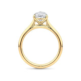 Pear Cut Diamond Engagement Ring in 18ct Yellow Gold