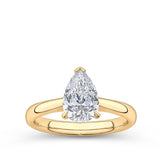 Pear Cut Diamond Engagement Ring in 18ct Yellow Gold