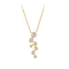0.23 Carat Diamond Bezel Set Necklace in 18ct Yellow Gold