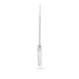 0.15 Carat Baguette Diamond Cross Pendant in 18ct White Gold