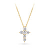 Diamond Cross Pendant in 18ct Yellow Gold