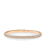 2.00 Carat Diamond Vera Flex Bangle in 14ct Rose Gold