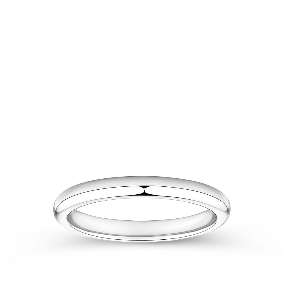 Wedding Band in 18ct White Gold