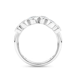 0.95 Carat Diamond Bezel Set Ring in 18ct White Gold