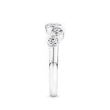 0.95 Carat Diamond Bezel Set Ring in 18ct White Gold
