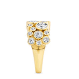2.62 Carat Diamond Bezel Set Ring in 18ct Yellow Gold