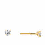 0.50 Carat Diamond Earrings in 18ct Yellow Gold