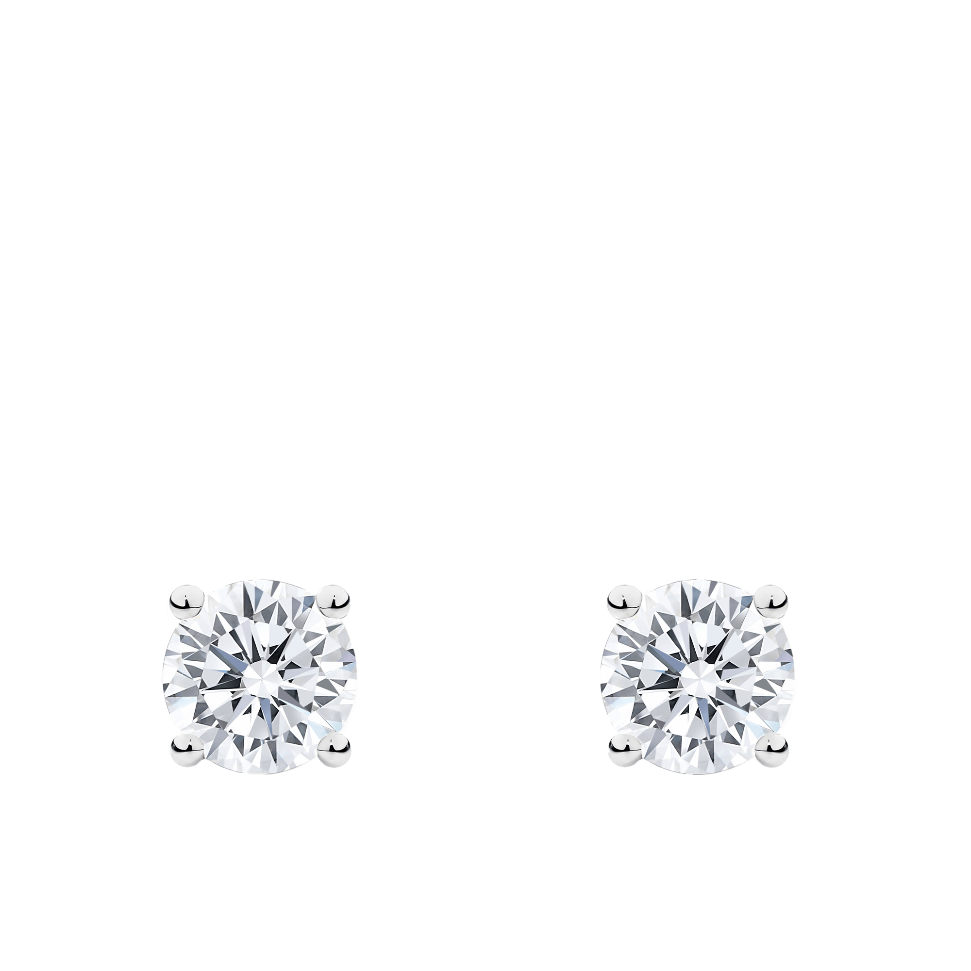 1.50 Carat Diamond Earrings in 18ct White Gold