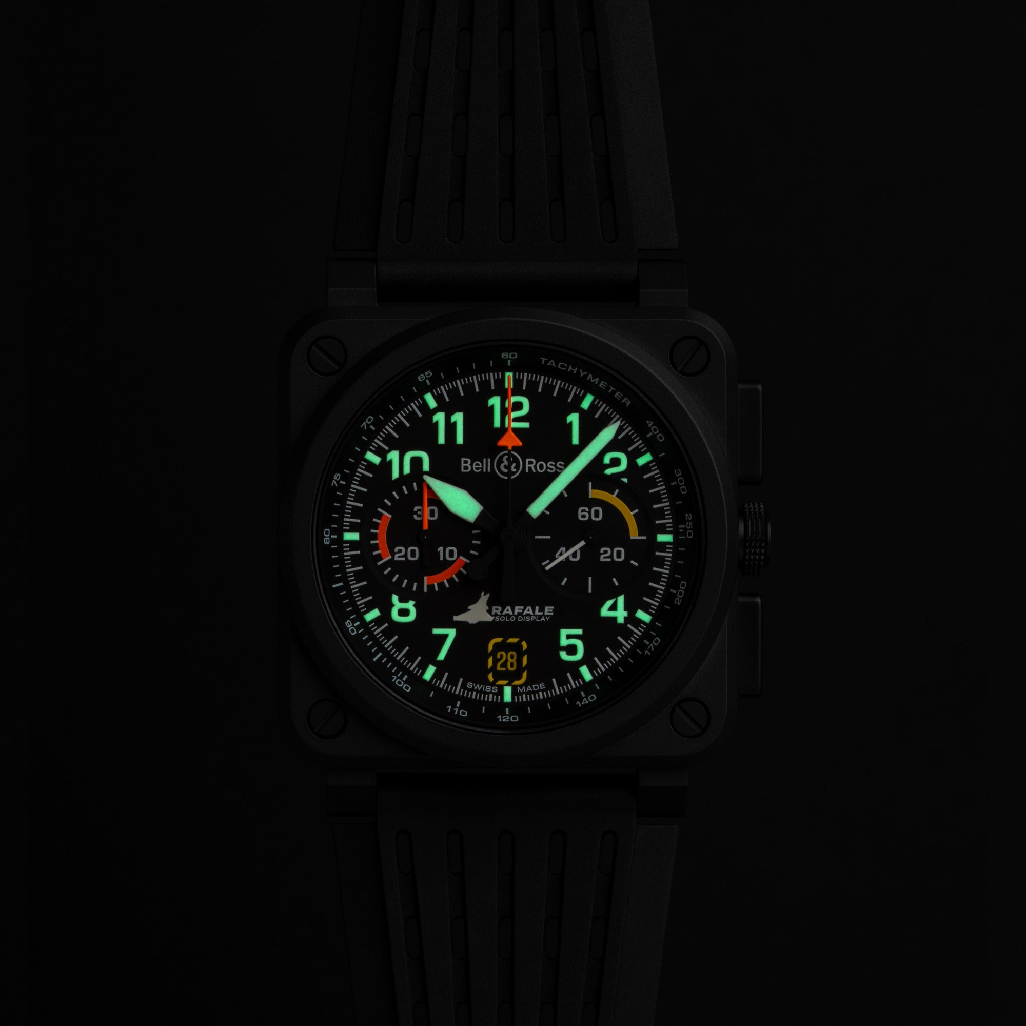 Bell & Ross BR-03 Automatic Chronograph 42mm Watch BR0394-RSD-CE/SRB