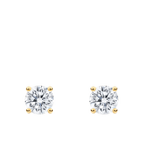 1.50 Carat Diamond Earrings in 18ct Yellow Gold