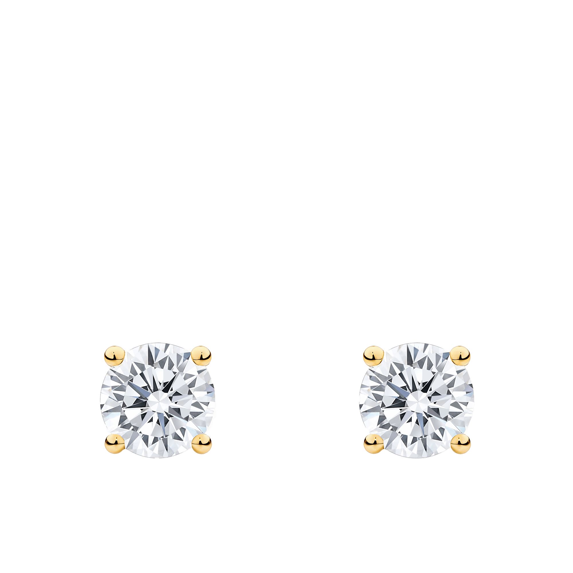 1.50 Carat Diamond Earrings in 18ct Yellow Gold