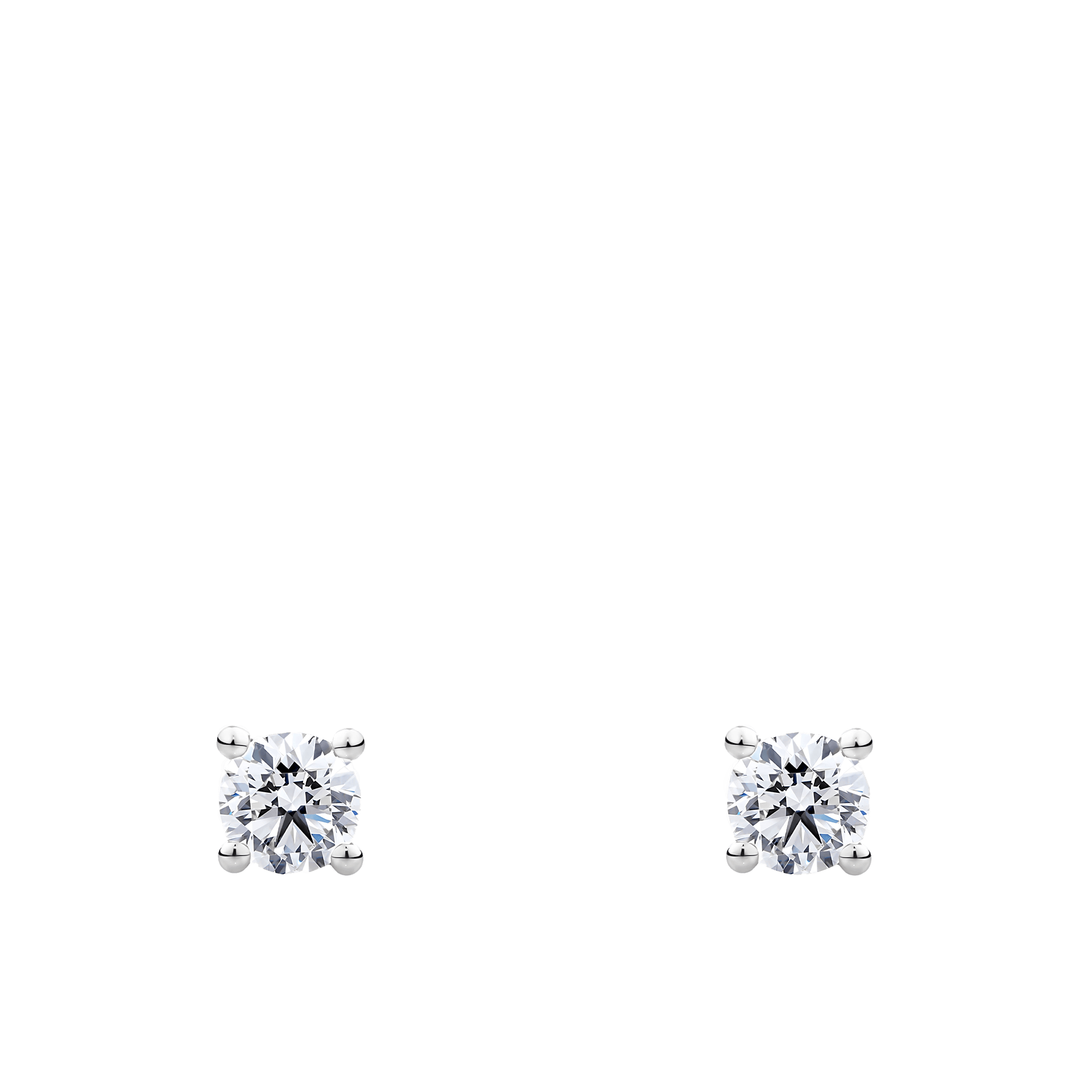 0.25 Carat Diamond Earrings in 18ct White Gold
