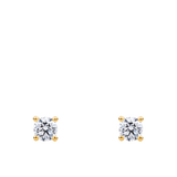 0.25 Carat Diamond Earrings in 18ct Yellow Gold
