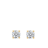 0.50 Carat Diamond Earrings in 18ct Yellow Gold