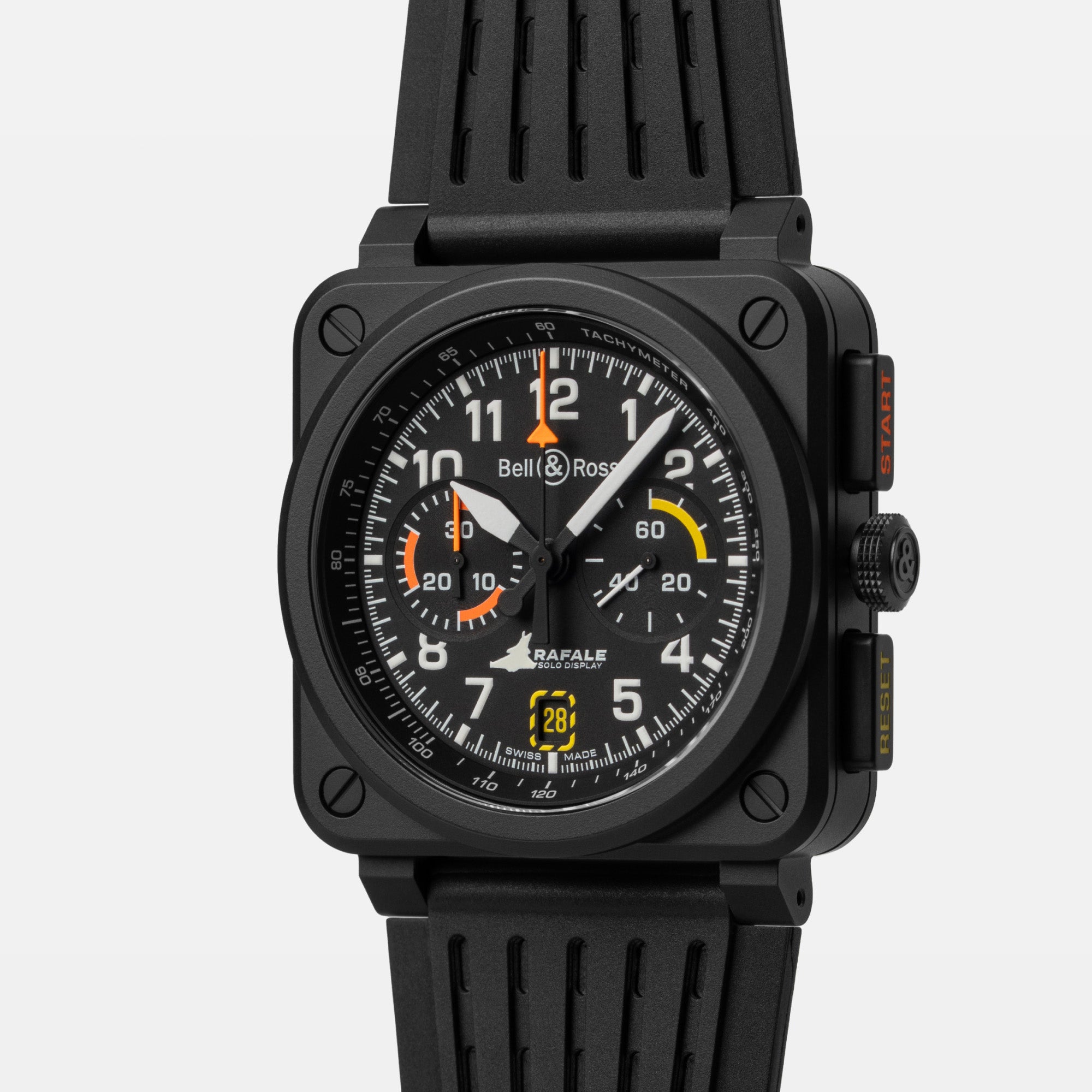 Bell & Ross BR-03 Automatic Chronograph 42mm Watch BR0394-RSD-CE/SRB