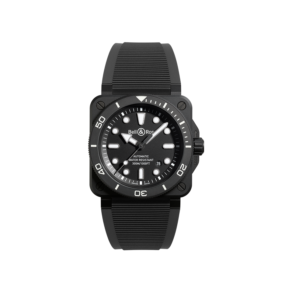 Bell & Ross BR-03 Automatic 42mm Watch BR03A-D-BL-CE/SRB