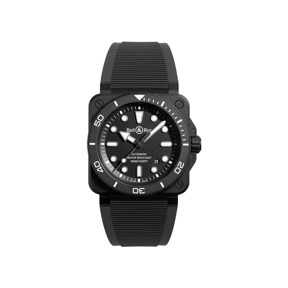 Bell & Ross BR-03 Automatic 42mm Watch BR03A-D-BL-CE/SRB
