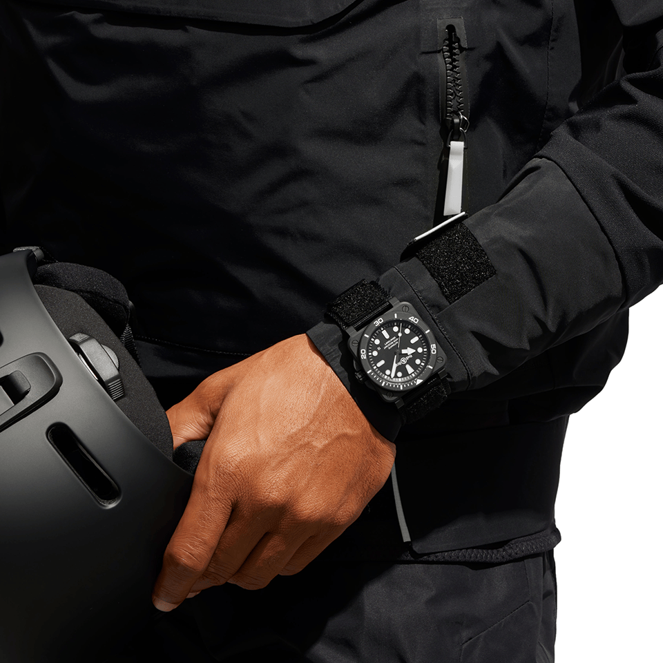 Bell & Ross BR-03 Automatic 42mm Watch BR03A-D-BL-CE/SRB