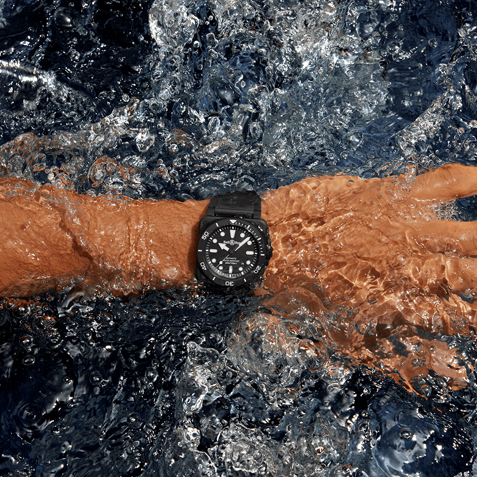 Bell & Ross BR-03 Automatic 42mm Watch BR03A-D-BL-CE/SRB