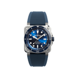 Bell & Ross BR-03 Automatic 42mm Watch BR03A-D-BLU-ST/SRB