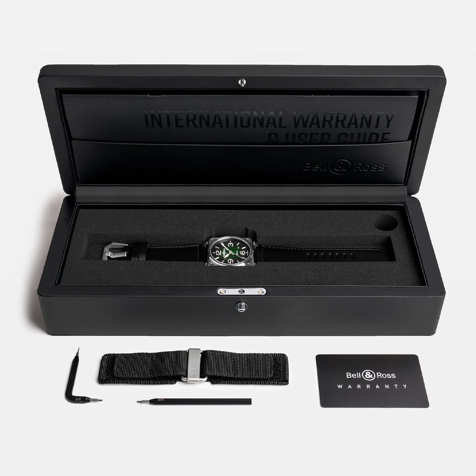 Bell & Ross BR-03 Steel Green Automatic 41mm Watch BR03A-GN-ST/SCA