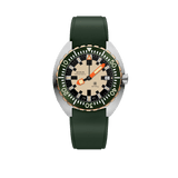 DOXA Army Green Stainless Steel & Bronze Rubber Strap 785.60.031.26