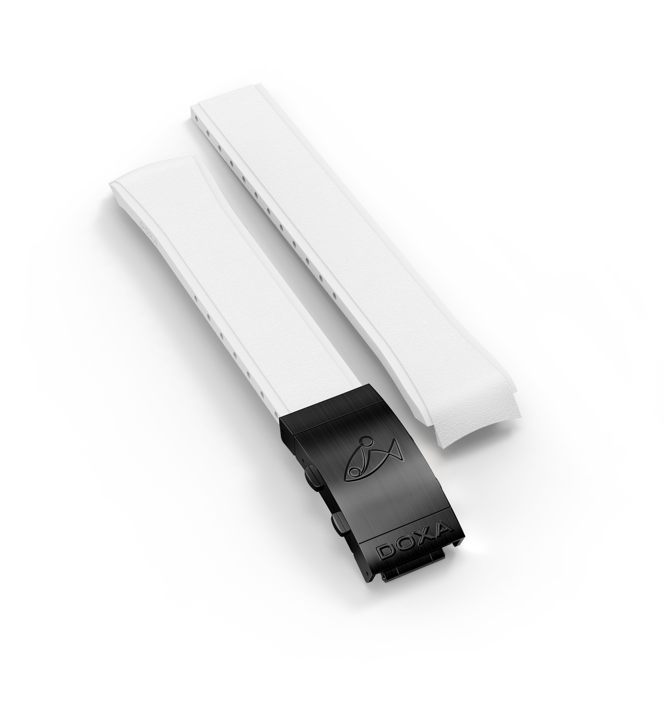 DOXA SUB 300 Carbon Whitepearl Rubber Strap 822.70.011.23