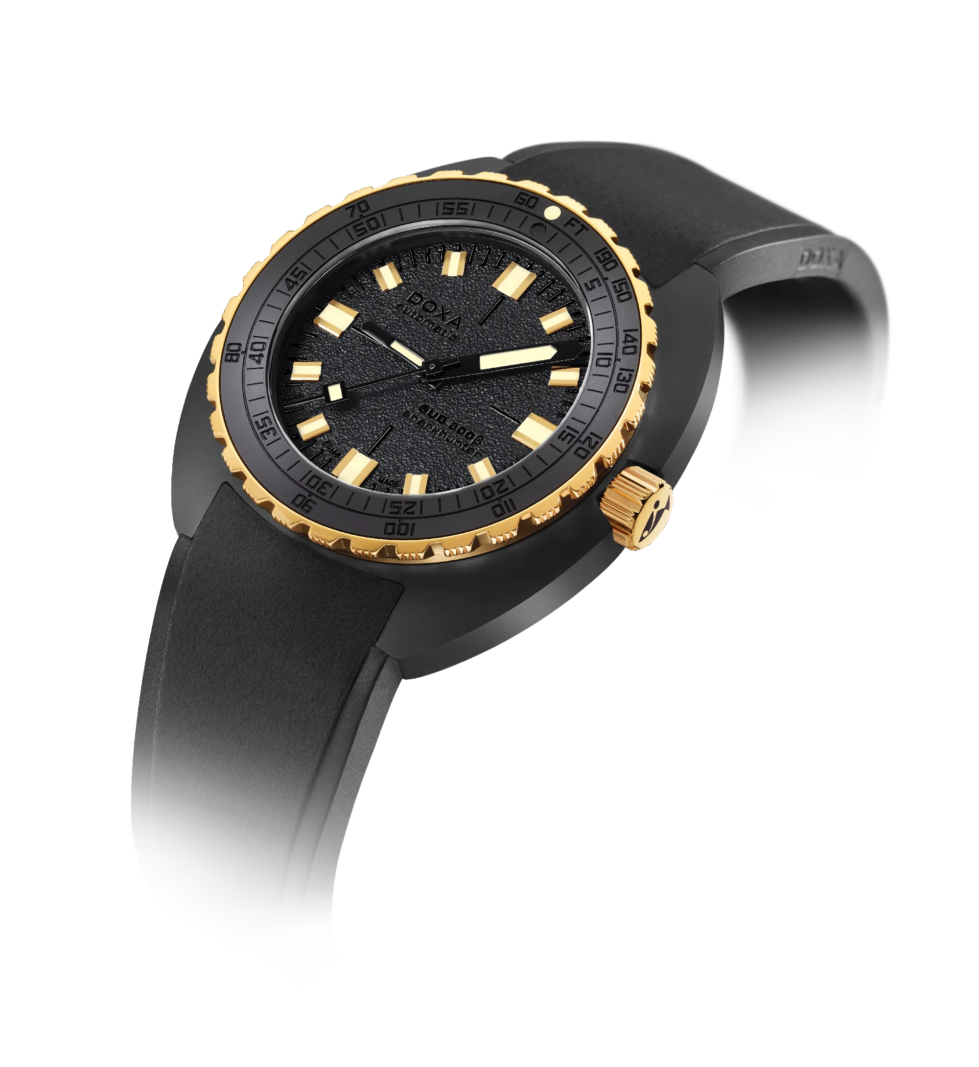 DOXA SUB 300 Beta Sharkhunter Ceramic Rubber Strap 830.20.101ND.20