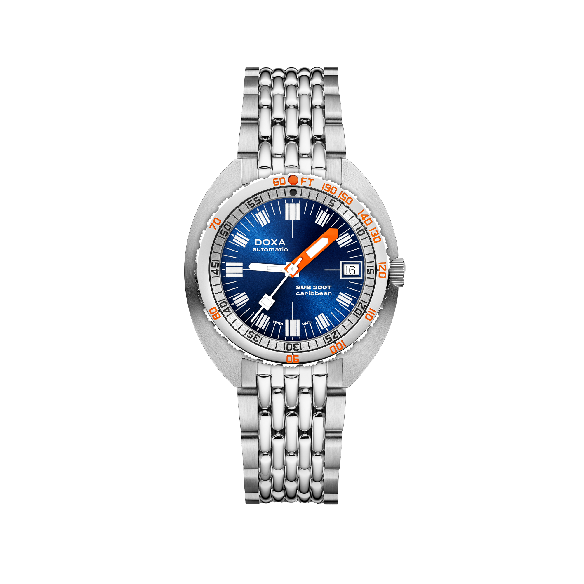 DOXA SUB 200T Caribbean Stainless Steel Bracelet 804.10.201S.10