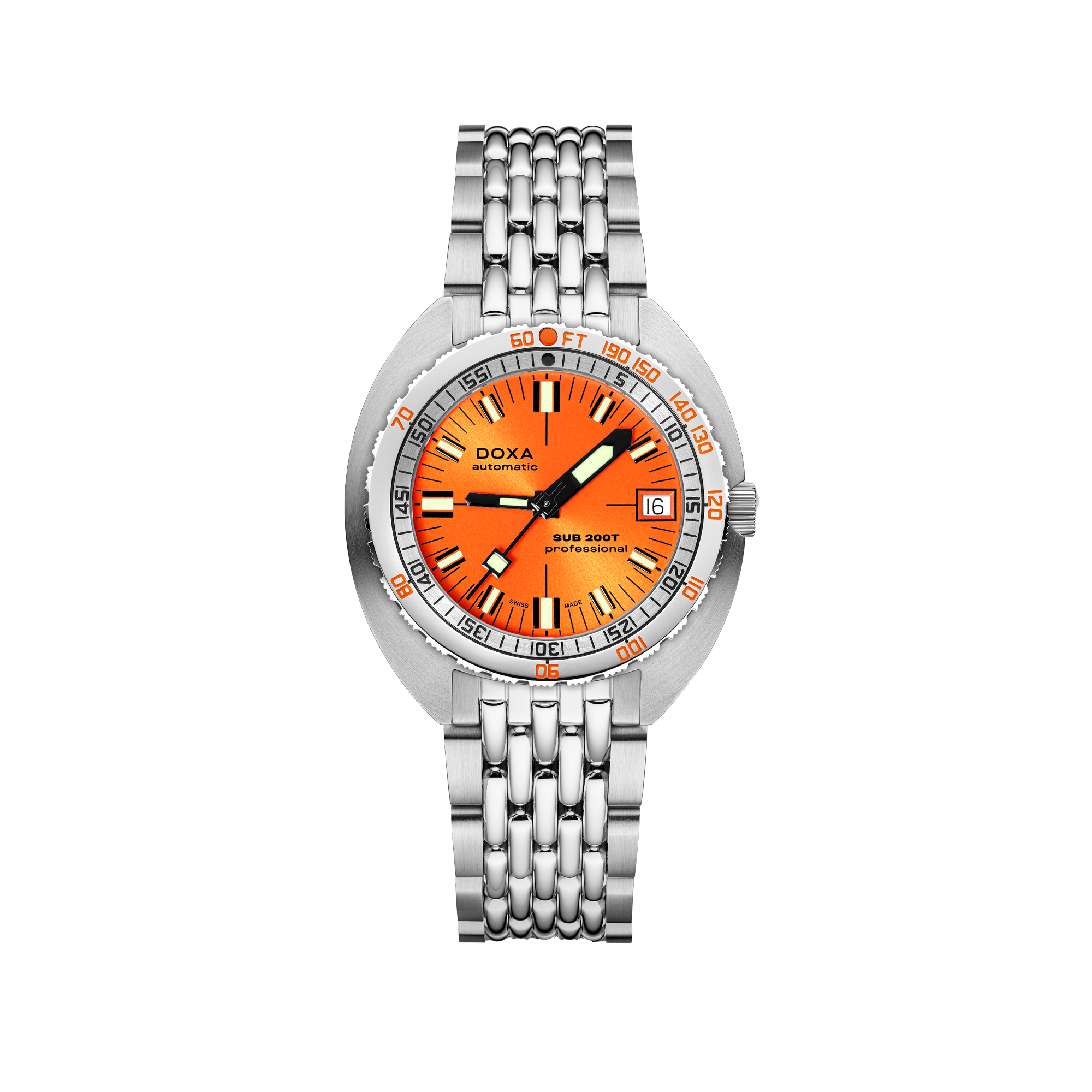 DOXA SUB 200T Professional Stainless Steel Bracelet 804.10.351S.10