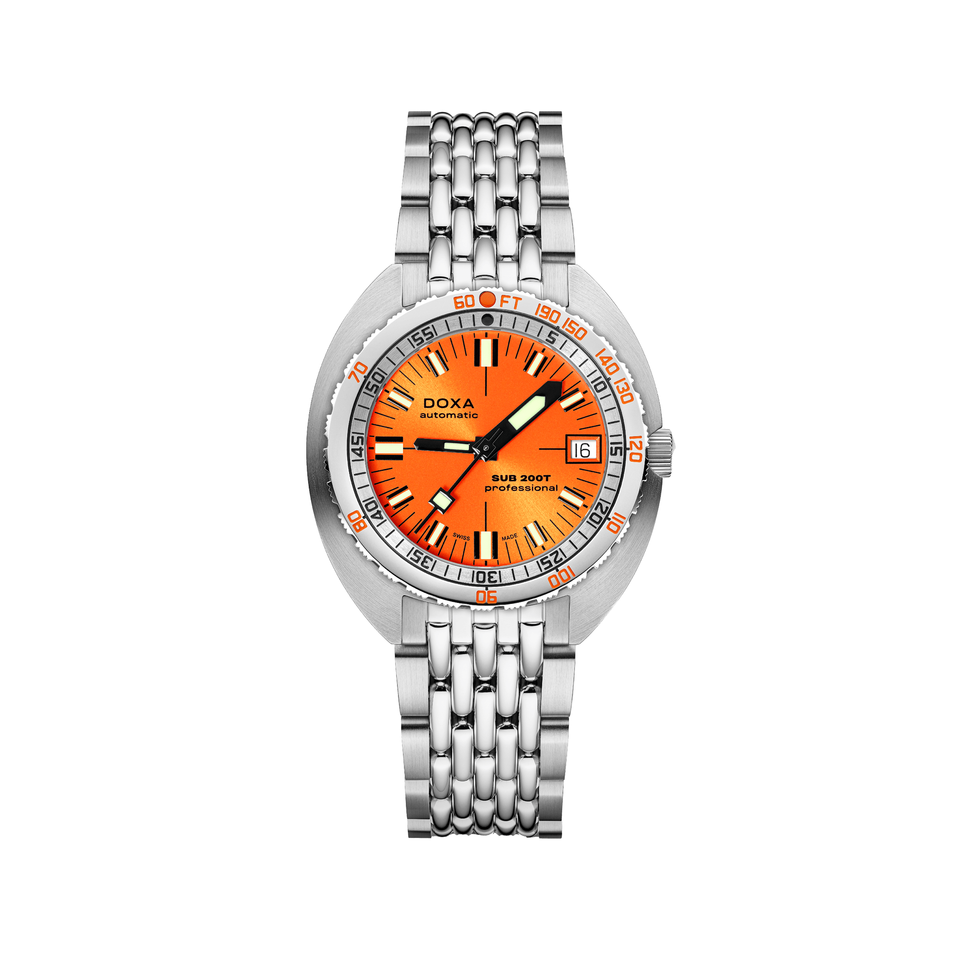 DOXA SUB 200T Professional Stainless Steel Bracelet 804.10.351S.10