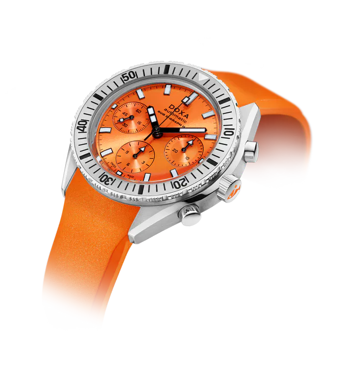 DOXA SUB 200 C-GRAPH II Professional Stainless Steel Rubber Strap 797.10.351.21